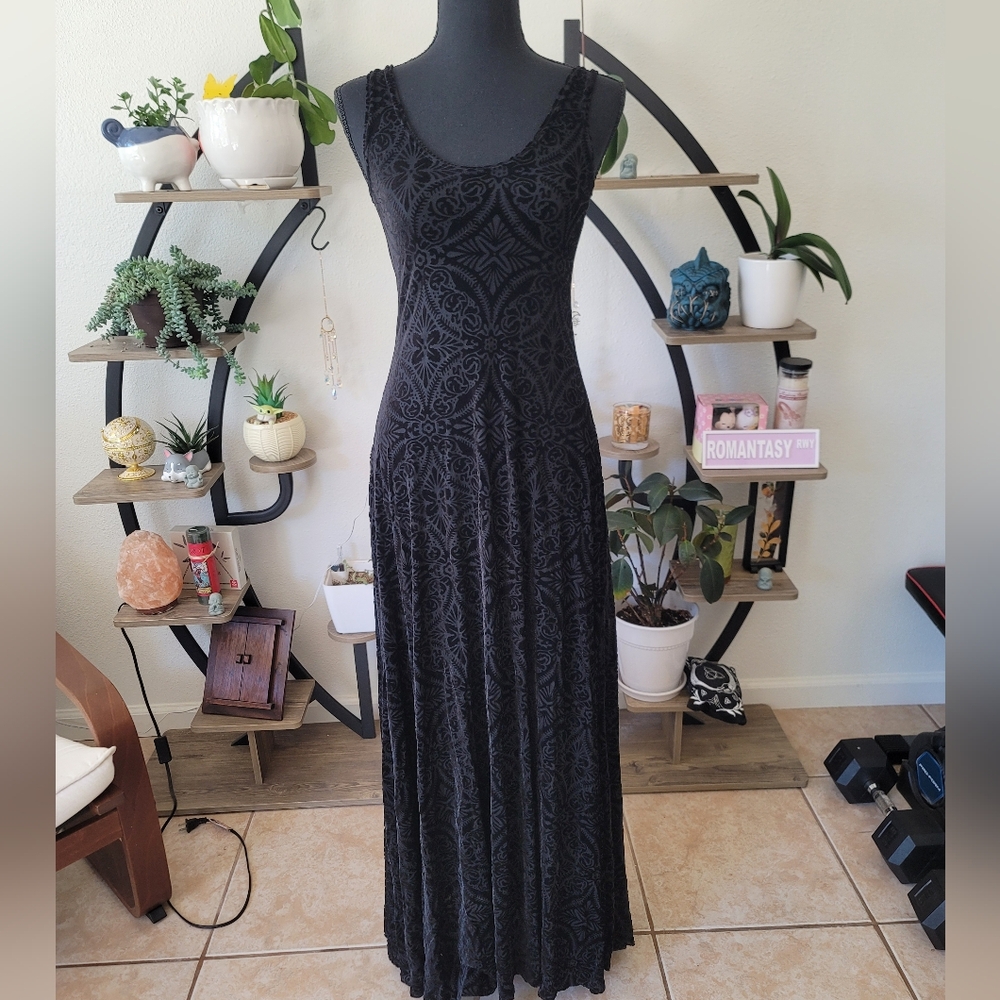 Blackmilk Black Patterned Maxi Dress